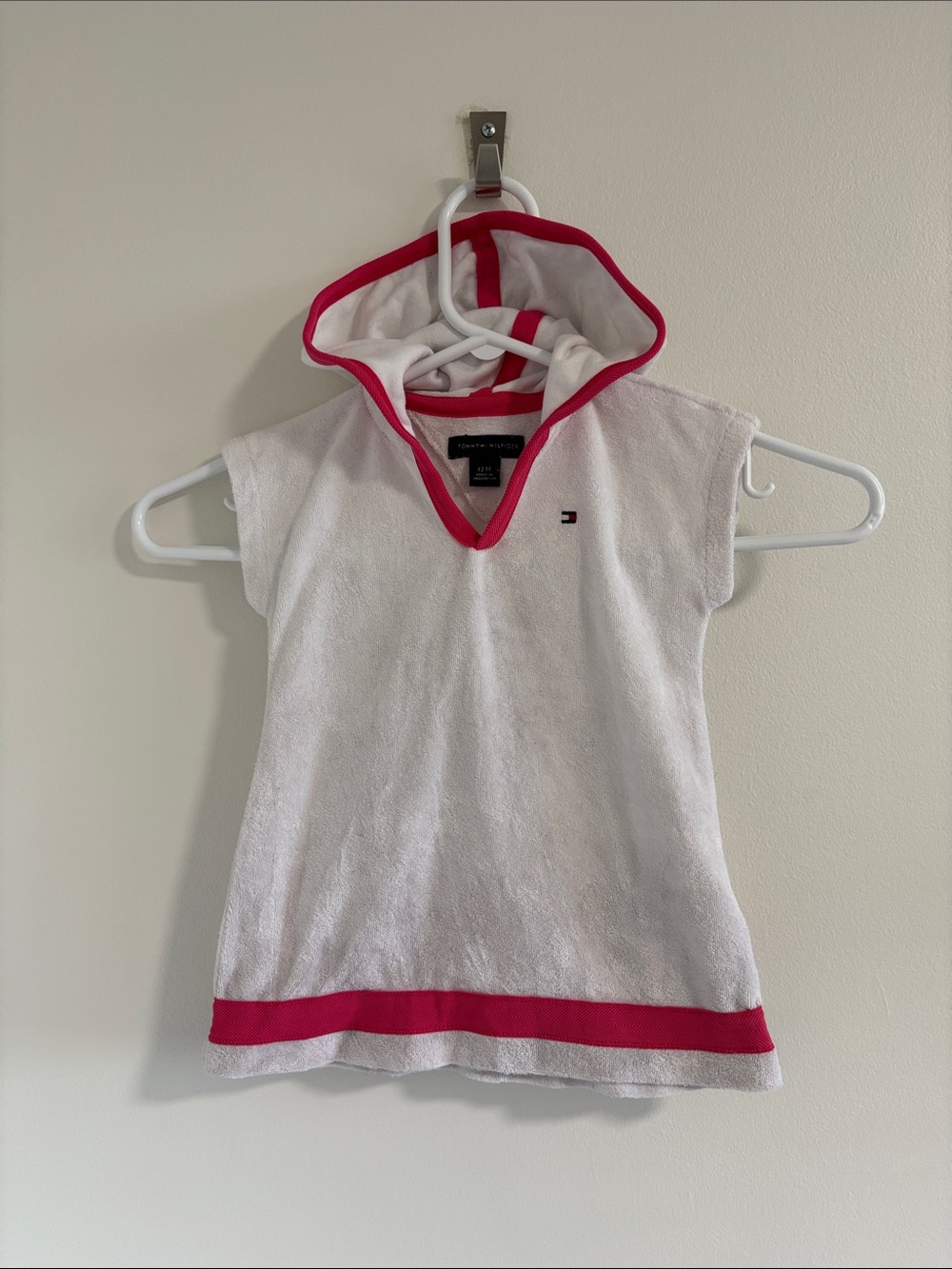 Tommy Hilfiger Girls Hooded Towel Dress Size 12m
